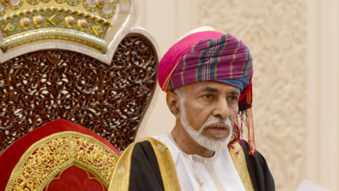 El sultán Qaboos bin Said de Omán
