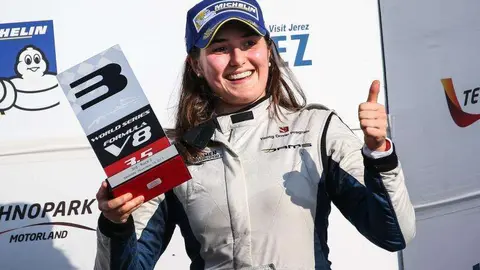 La piloto colombiana Tatiana Calderón.