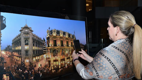 Exposición 'México Aire Libre' del fotógrafo Salvador Ortega en Jumeirah Etihad Towers. (Manaf K. Abbas)