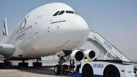 Un avión de Emirates Airlines.