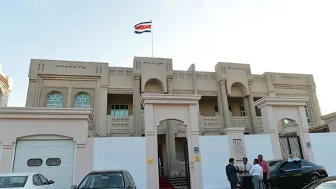 Sede de la embajada de Costa Rica en Abu Dhabi. (Manaf K. Abbas)