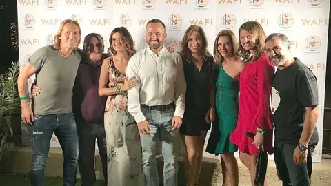 Michel Salgado, Mariano Andrés, Ana Piera, Santiago Jiménez, Vanesa Pérez Garvi  Diana Soto, Tania Marcinova y Mario Nolla. (Cedida)