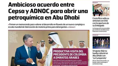 Detalle de la portada de EL CORREO DEL GOLFO correspondiente a diciembre.
