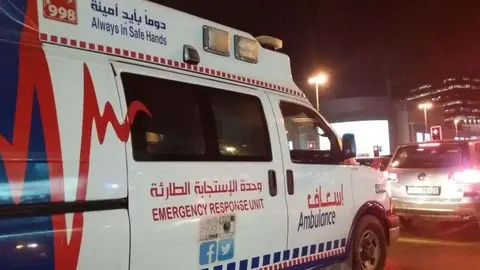 Una ambulancia en EAU (EL CORREO)