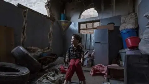 Un niño en Yemen.