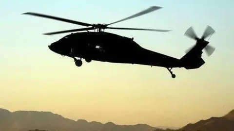 Un helicóptero militar. (Fuente externa)