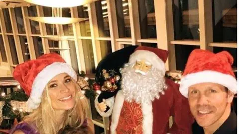 Simeone y su mujer en Dubai. Instagram