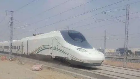 El AVE Medina-La Meca, durante sus primeras pruebas.