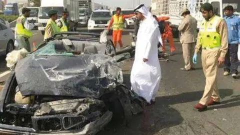 Estado en el que quedó el vehículo tras el impacto.