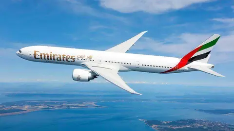 Un avión de Emirates Airlines.