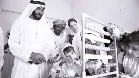 El Memorial del Fundador mostrará a los visitantes fotografías de la vida de Sheikh Zayed como esta.