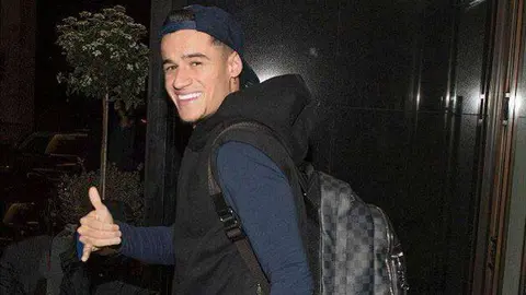 Coutiho antes de viajar a Barcelona