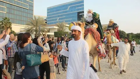 Cabalgata de Reyes Magos 2018 en Abu Dhabi. (EL CORREO)