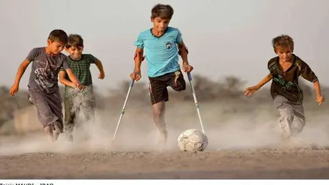 Esta imagen del iraquí Tayseer Mahdi ha ganado el concurso de la ONCE. 