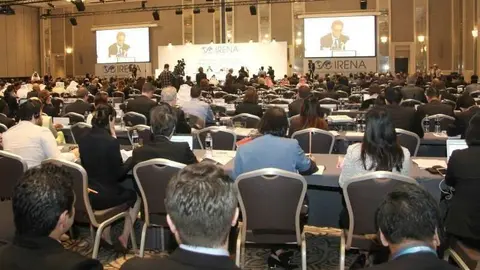 Una imagen de la Asamblea de IRENA 2017 (EL CORREO).
