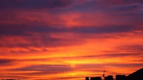 Atardecer en la ciudad de Adén.