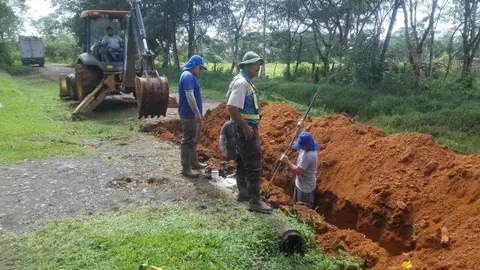 Una imagen de los trabajos realizados en Costa Rica con el dinero donado de EAU.