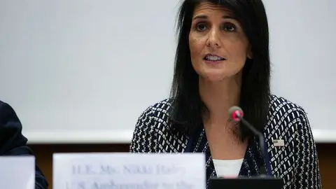 La embajadora de EEUU en la ONU, Nikki Haley. (United States Mission Geneva, Flickr)