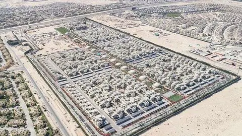 Una imagen aérea de Dubai Sustainable City. 