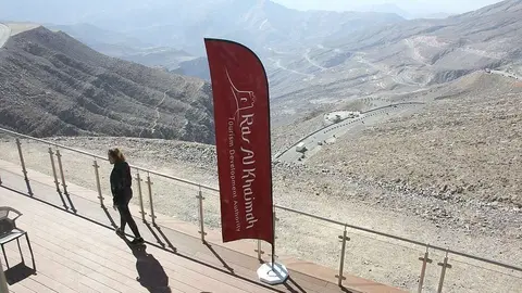 La cumbre de la montaña Jebel Jais en el emirato de Ras Al Khaimah. (EL CORREO)