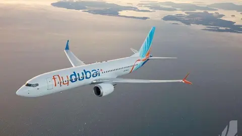 Un avión de FlyDubai. (Fuente externa)