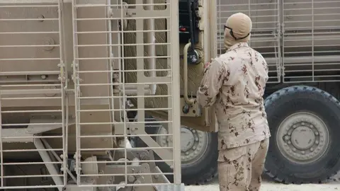 Un soldado de las Fuerzas Armadas de Emiratos. (EL CORREO)