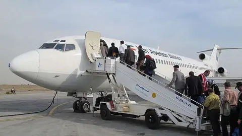 Un avión de la aerolínea iraní Aseman.