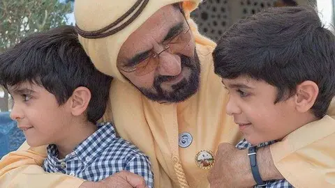 La foto del jeque Mohammed fue compartida en Istagram por el príncipe heredero de Dubai.