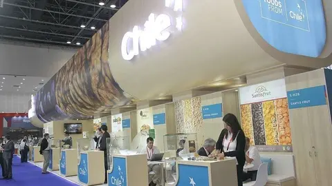 Pabellón de Chile en Gulfood 2018. (EL CORREO)