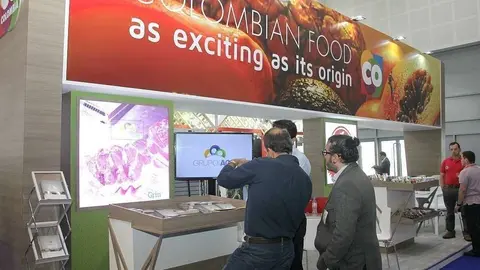 Pabellón de Colombia en Gulfood 2018. (EL CORREO)