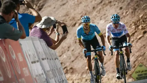 El ciclista Miguel Ángel López en Abu Dhabi.