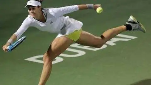La tenista española Garbiñe Muguruza en Dubai.