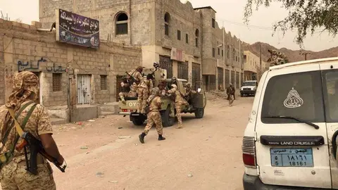 Fuerzas de la Coalición Árabe en Shabwa. (WAM)