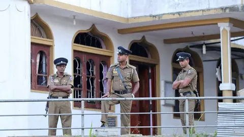 Policía de Sri Lanka.