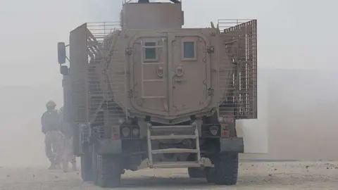 Soldados de Emiratos Árabes Unidos durante un ejercicio militar. (EL CORREO)