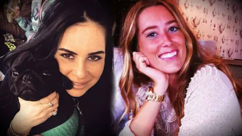 Liana y Jasmin las dos jóvenes españolas que viajaban en el avión que se estrelló.