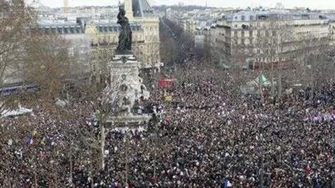 La Plaza de la República en París.