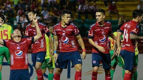 Una imagen del Independiente de Medellín durante un encuentro.