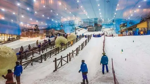 Una imagen de Ski Dubai en el Mall of the Emirates.