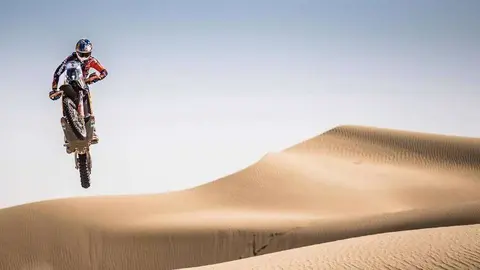 Una imagen del Abu Dhabi Desert Challenge.
