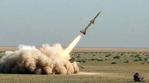 Lanzamiento de un misil balístico.