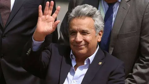 En la imagen de Reuters, el presidente de Ecuador, Lenin Moreno.