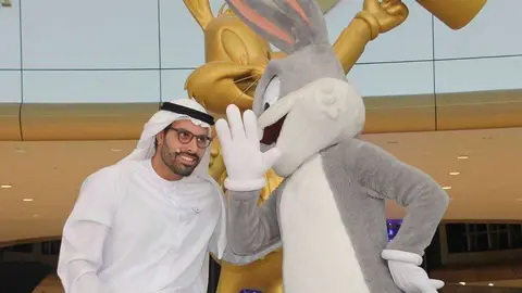 Bugs Bunny fue el gran protagonista de la presentación del nuevo parque temática de Warner Bros en Yas Island. (EL CORREO)
