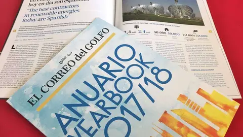 Portada y contenidos ilustrativos del próximo anuario de EL CORREO DEL GOLFO. 