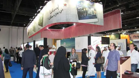Stand de España en la Arabian Travel Market 2018. (ELCORREO)