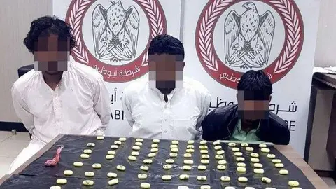 Imagen de traficantes difundida por la Policía de Abu Dhabi.