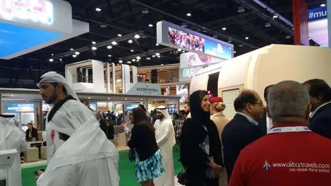 Una perspectiva de la Arabian Travel de Dubai de 2018. (EL CORREO)