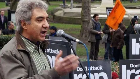 Una imagen del matemático detenido en Teherán.