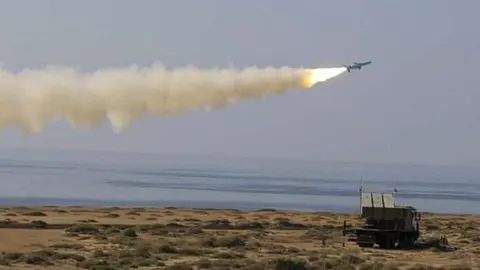 Lanzamiento de un misil balístico.