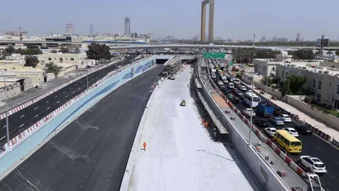 El nuevo túnel de Sheikh Rashid quedará abierto el próximo jueves. (RTA)